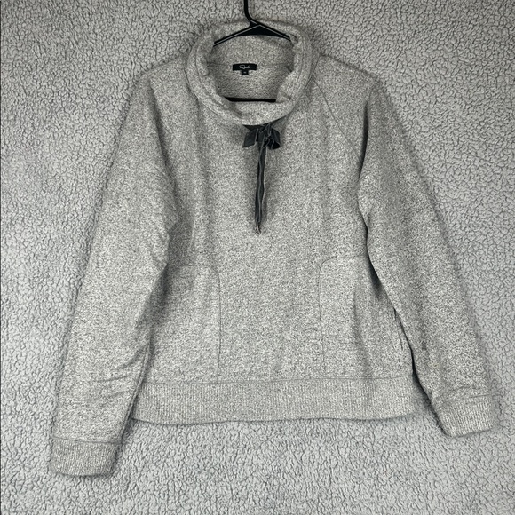 Rails Sweaters - RAILS Faith Melange Grey Long Sleeve Pullover Sweater Women’s, Size M